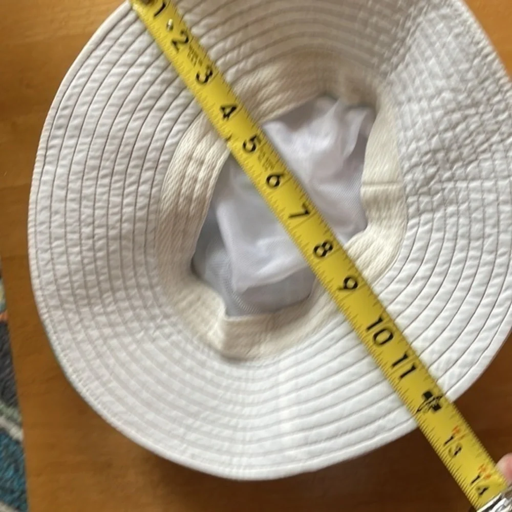 Bucket Hat Sun Hat Beach‎ Vacation Children’s white aqua